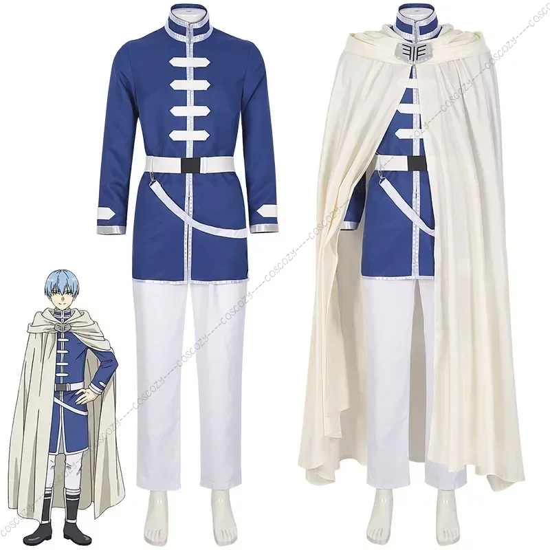 Disfraz de Anime Freeze Beyond Journey's End, Helecho Stark Cheer, peluca, vestido, abrigo, bufanda, trajes de invierno para fiesta, nuevo