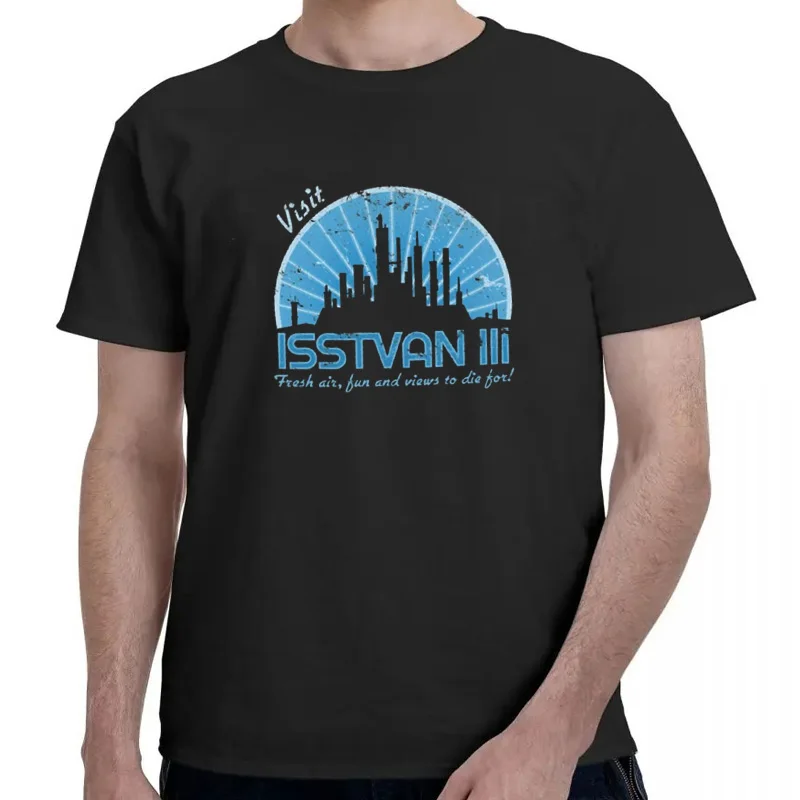 Camiseta de secado rápido para hombre, camisa blanca, azul, Visit Isstvan