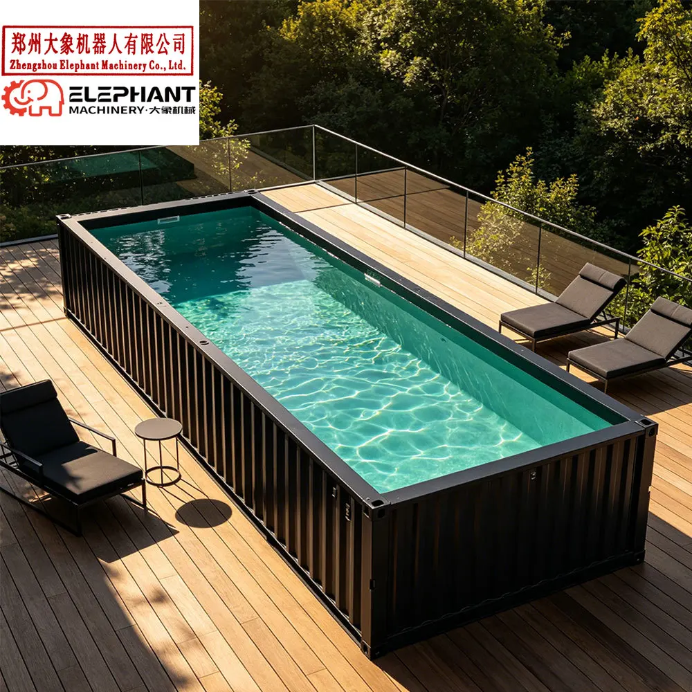 20ft Moveable Accessories Versand Sauna Expandable Shipping 7ft 8ft Dive Fiberglass Container Swim Pool Deep for Diving Training