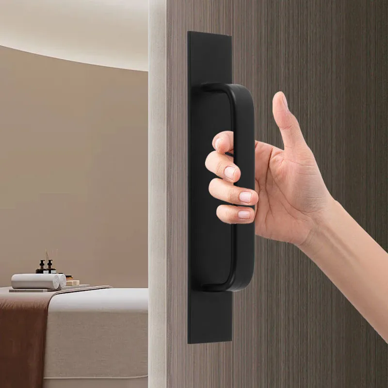 알루미늄 합금 발코니 유리 이동 자체 접착 표면 장착 손잡이 및 당김 손잡이, 나무 문짝 창 손잡이, 4 개