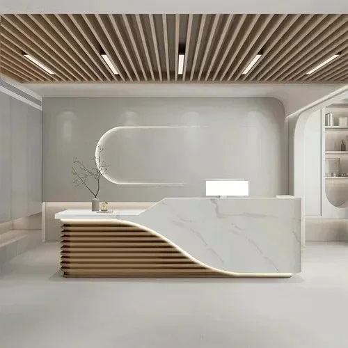 Company Hotel Reception Desk Beauty Salon Store Paint Baking Cash Register