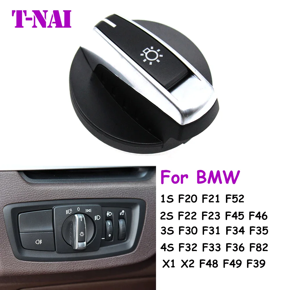 Car Headlamp Head Light Rotary Switch Button Key For BMW 1 2 3 4 Series X1 X2 F20 F52 F22 F45 F46 F30 F34 F23 F32 F36 F49 F39