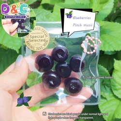 6Pcs/set Mini Fruit Relief Squeeze Props Sticky TPR Soft Simulated Blueberry Stress Relief NEW Fidget Toy