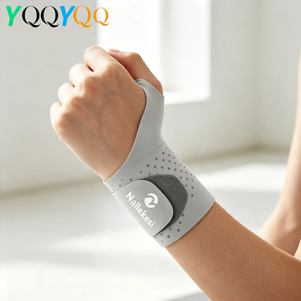 Sports Wrist Guard Wraps, Elastic Adjustable Compression Wrist Supports,Ideal for Basketball, Badminton, Tennis & Daily Exercise
