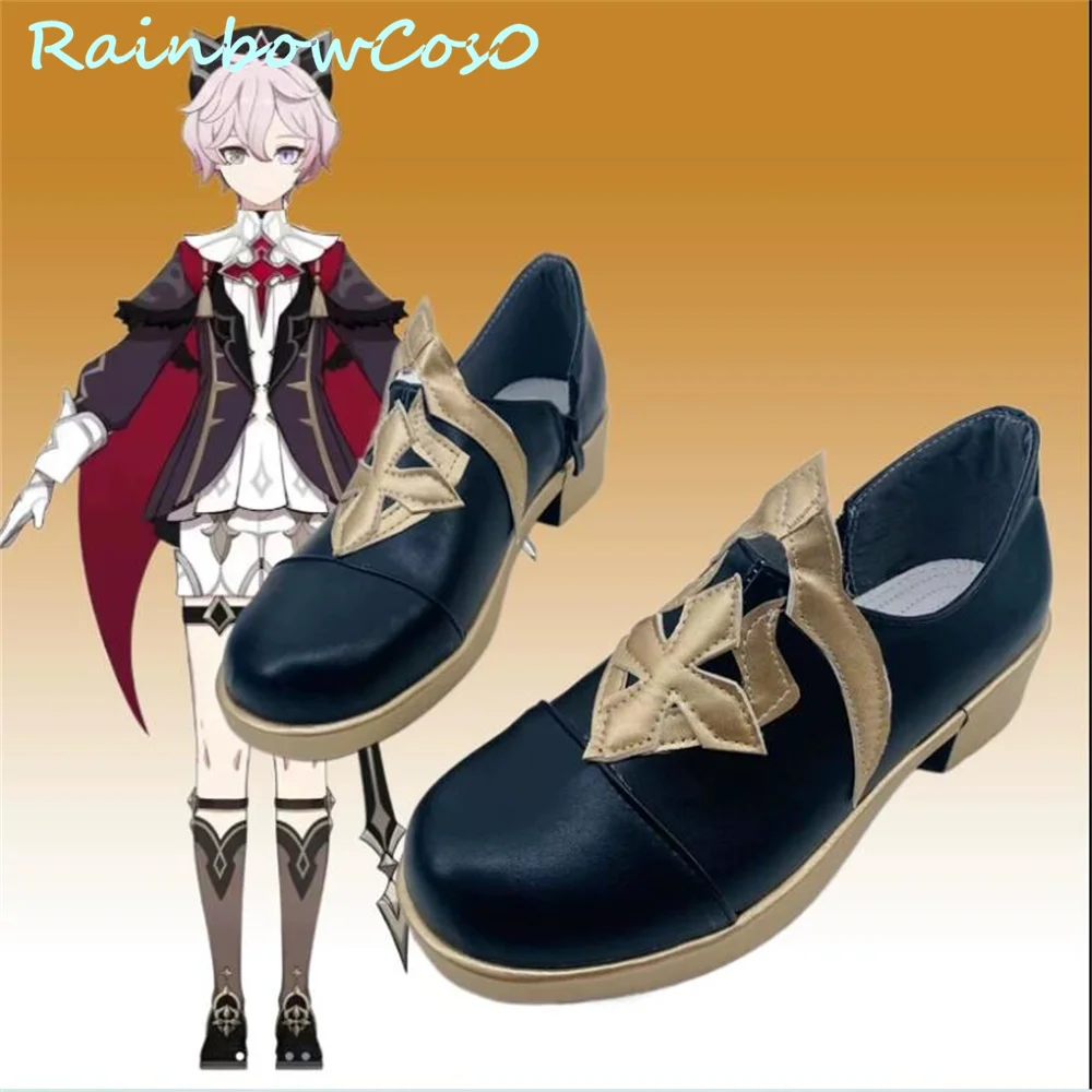 Mondstadt Dahlia Genshin Impact Cosplay Sapatos, Botas de Anime, Halloween Game, Natal, RainbowCos0, W3582