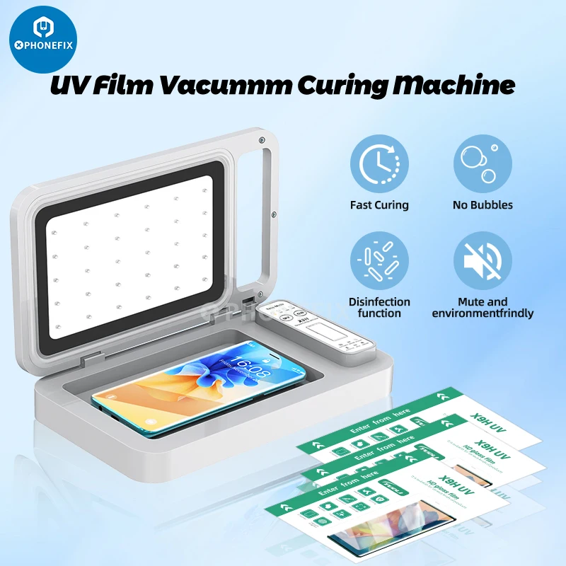 

Mechanic S30 TuoLi TL-X9H UV Curing Vacuum Laminating Straight Curved Screen Cell Phone Green Oil Fast Curing OCA Film Machine