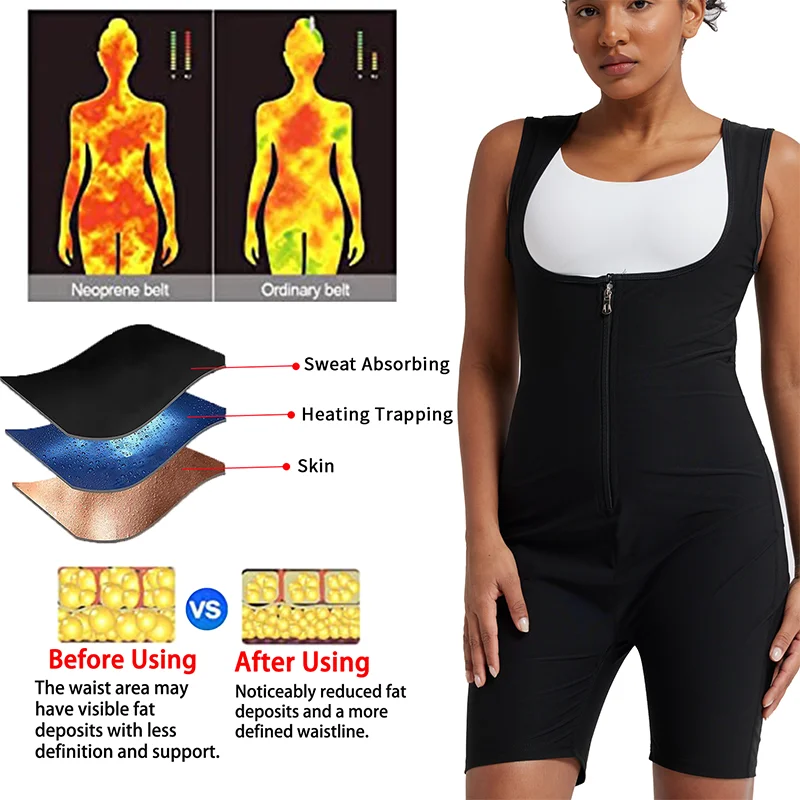 المرأة كامل الجسم ساونا البدلة البطن التحكم حرق الدهون كامل الجسم المشكل مدرب خصر تحت الصدر التخسيس ضغط ارتداءها