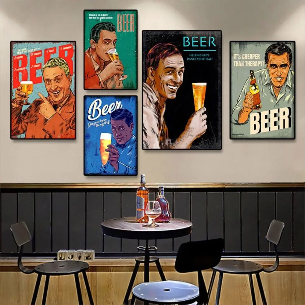 Trendy Iron Metal Tin Signs Posters Vintage Wall Art Decor Plaque Decorative Funny Retro Signs Cafes