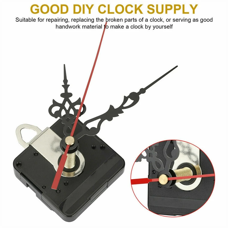 31MM Long Shaft DIY Quartz Clock Movement Mechanism Hands Wall Quartz Clock Repair Tool Parts Replacement Hot