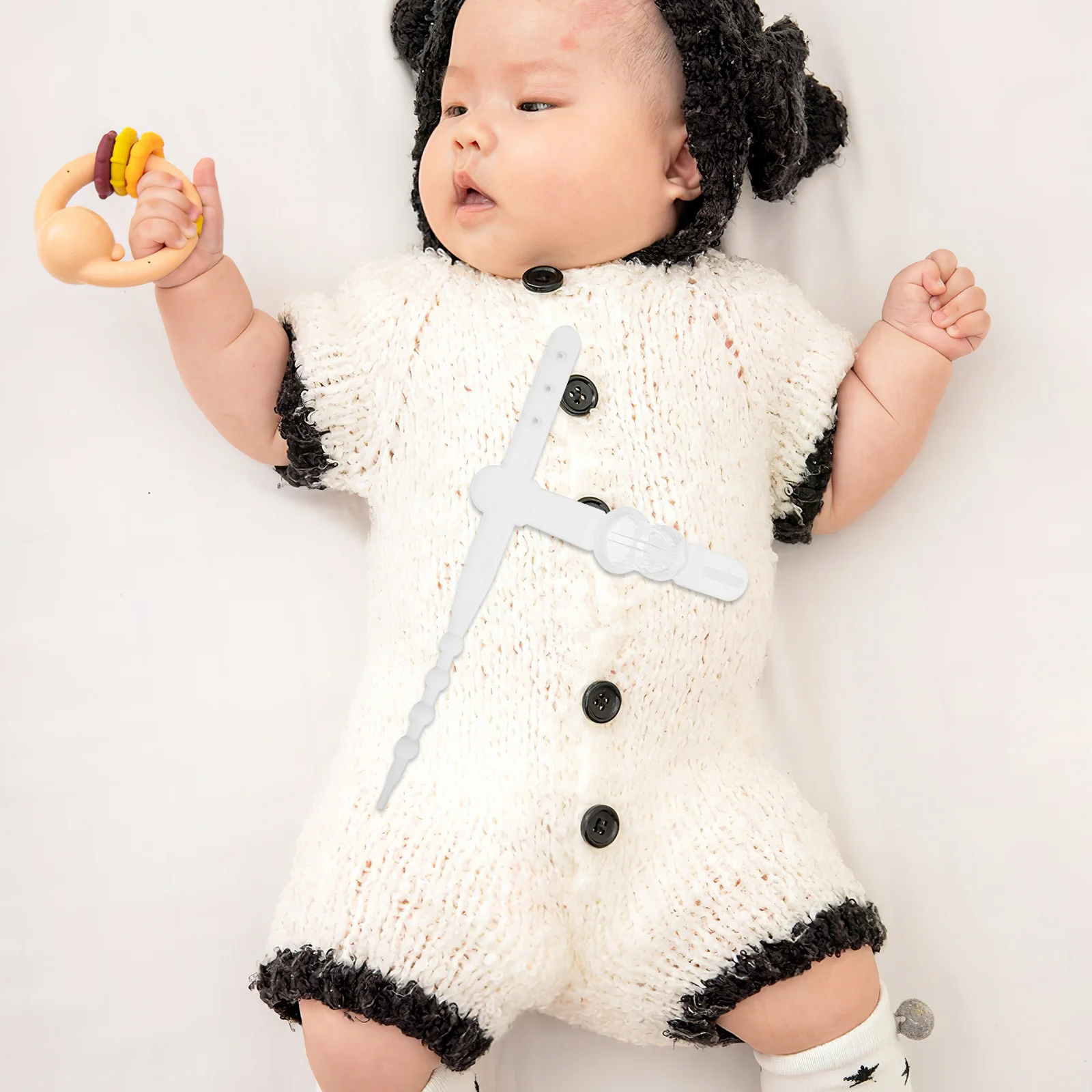 عضاضات الإبهام المصممة من السيليكون للتغلب على مص الإبهام، ناعمة ومهدئة لتخفيف التسنين، آمنة للمضغ #2