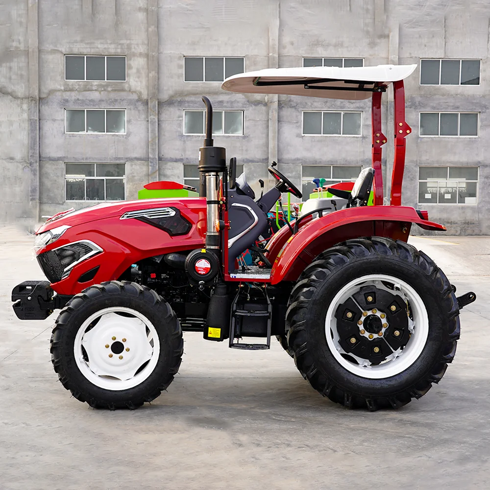 Whole Sale Price 80hp Farming Tractor 4x4 Small Agriculture Machine Price 4wd Mini Farming Tractors