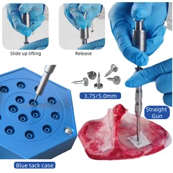 Dental GBR Bone Tack Automatic Guide Bone Gun Regeneration Tacks Delivery Pins Auto Driver Tool Case