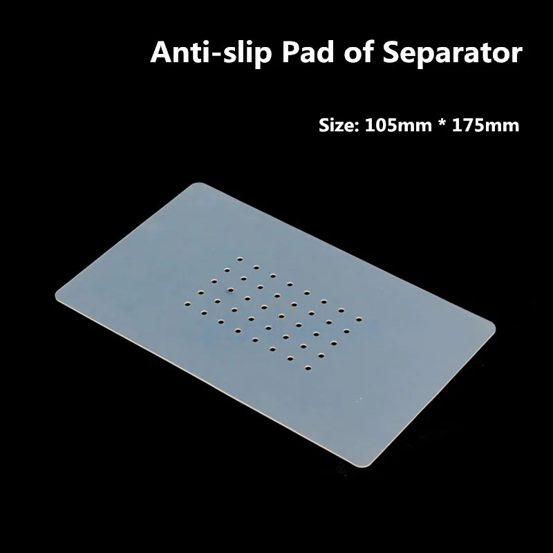 175*105mm Non-slip Rubber Pad with Holes Used for Mobile Phone LCD Screen Vacuum Suction Separator High Temperature Silicone Mat