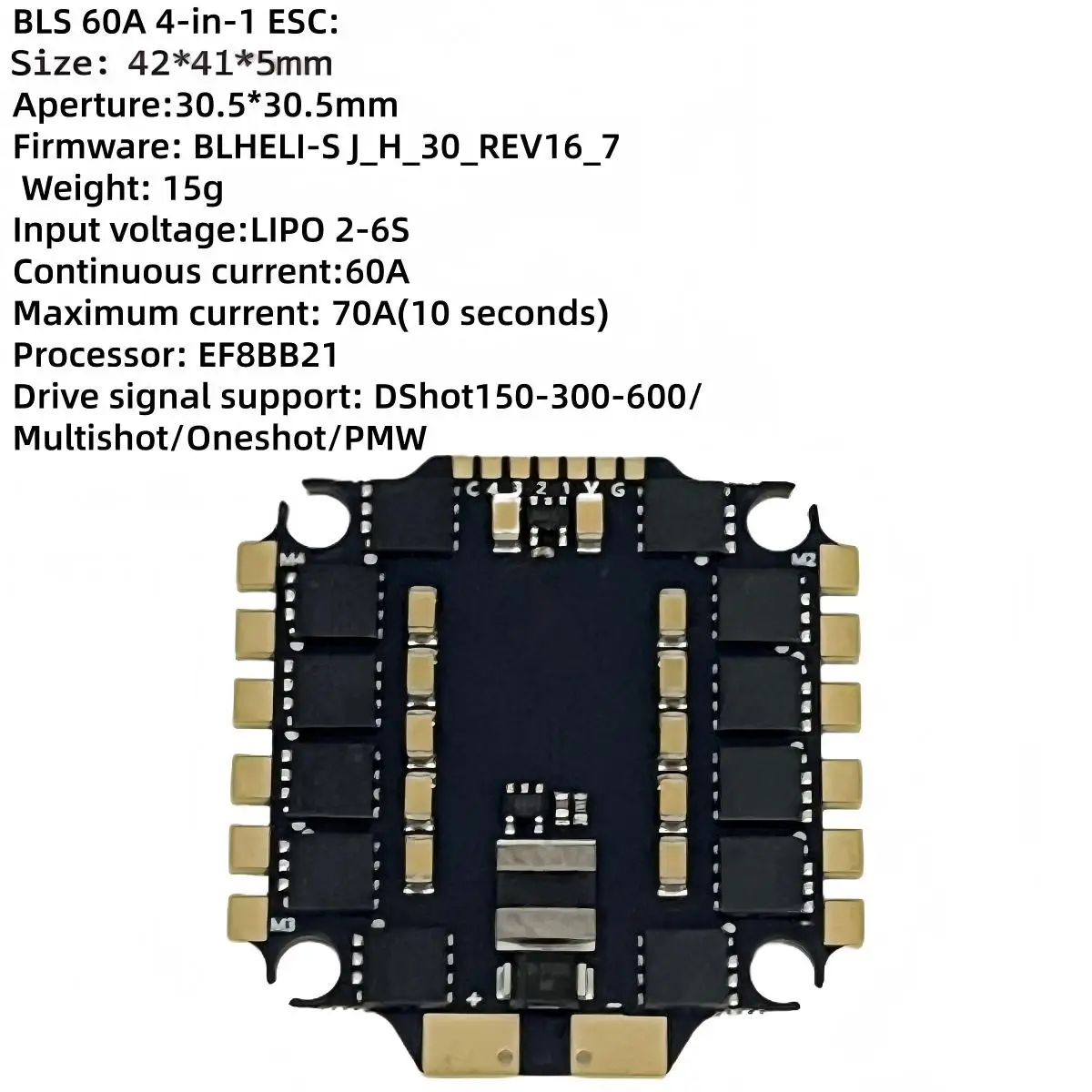 XFlight Hobby F405 V3 Controlador de vôo 50/60A 4 em 1 BLheli_S ESC 2-6S Lipo Stack 30,5 * 30,5 mm para FPV Quadcopter Racing Drone