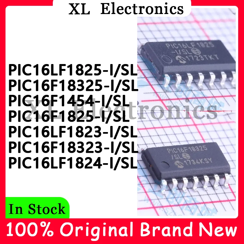 PIC16F1454-I/SL PIC16F1788-I/SS PIC16F1825-I/SL PIC16F18323-I/SL PIC16F18325-I/SL PIC16LF1823-I/SL PIC16LF1824-I/SL Nuevo Original