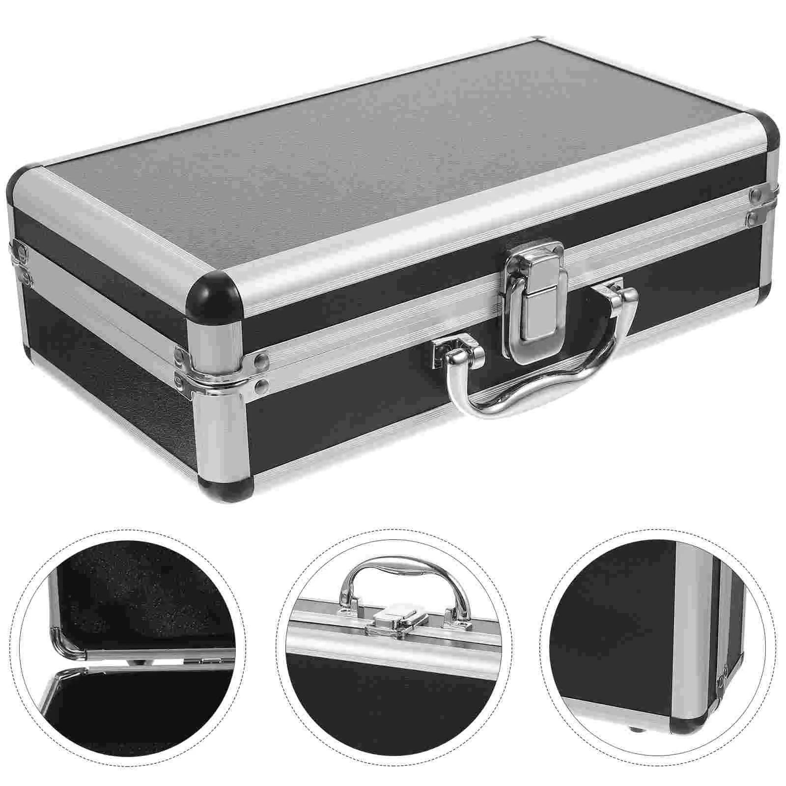 Aluminum Carrying Case Aluminum Tool Box Foam Multifunctional Metal Tool Box Aluminum Alloy Tool Case Universal Lockable Case 가방