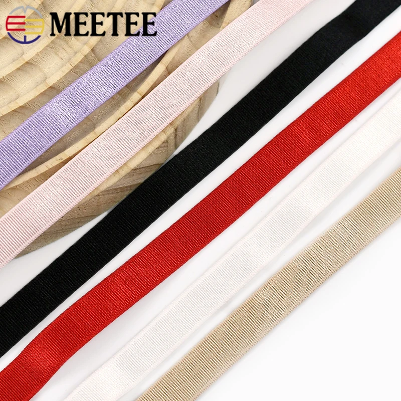 

10Meters 6-25mm Nylon Elastic Bands for Sewing Underwear Shoulder Stretch Tapes Bra Straps Rubber Band DIY Garment Accessories