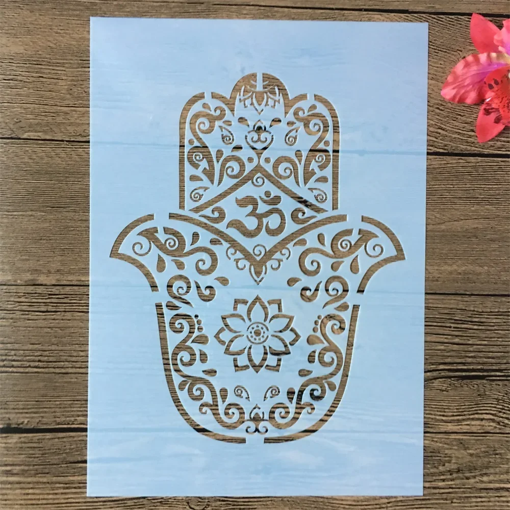 

A4 29 см Мандала ручной буддизм DIY многослойные трафареты настенная живопись раскраска для скрапбукинга тиснение альбом декоративный шаблон