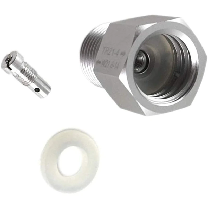 Bộ chuyển đổi chai nước nhỏ gọn Đầu nối kim loại đáng tin cậy Bộ chuyển đổi TR21.4 đến W21.8