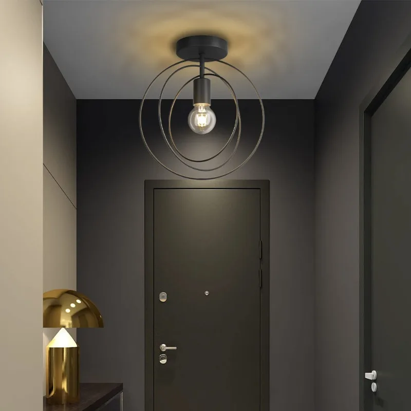 Plafonnier LED au Design Nordique Moderne, Luminaire Décoratif de Plafond, Idéal pour un Couloir, une Chambre à Coucher, un Salon, une Salle à Manger ou un délégations