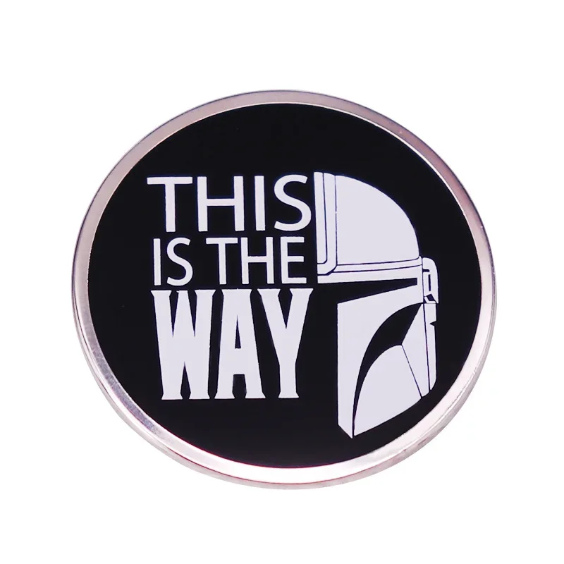 Disney Mandalorian Enamel Pin Darth Vader Badge Cool Brooch Cartoon Briefcase Lapel Badge Decorative Jewelry Movie Fans Gifts |