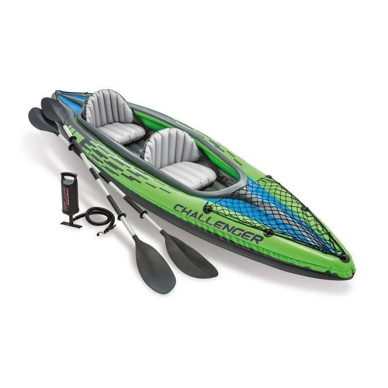 

Inflatable Kayak 2 Person Challenger K2 Kayak With Paddles and Air Pump Outdoor Sports Kayak Fishing Canoe