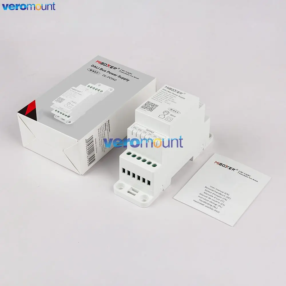 MiBoxer DALI Bus Power Supply DIN Rail DL-POW2 (PUSH to DALI) DL-POW3 DALI 5 in 1 LED Controller (DT8) DL-X DL2 DL2-T DL3 DL-RF