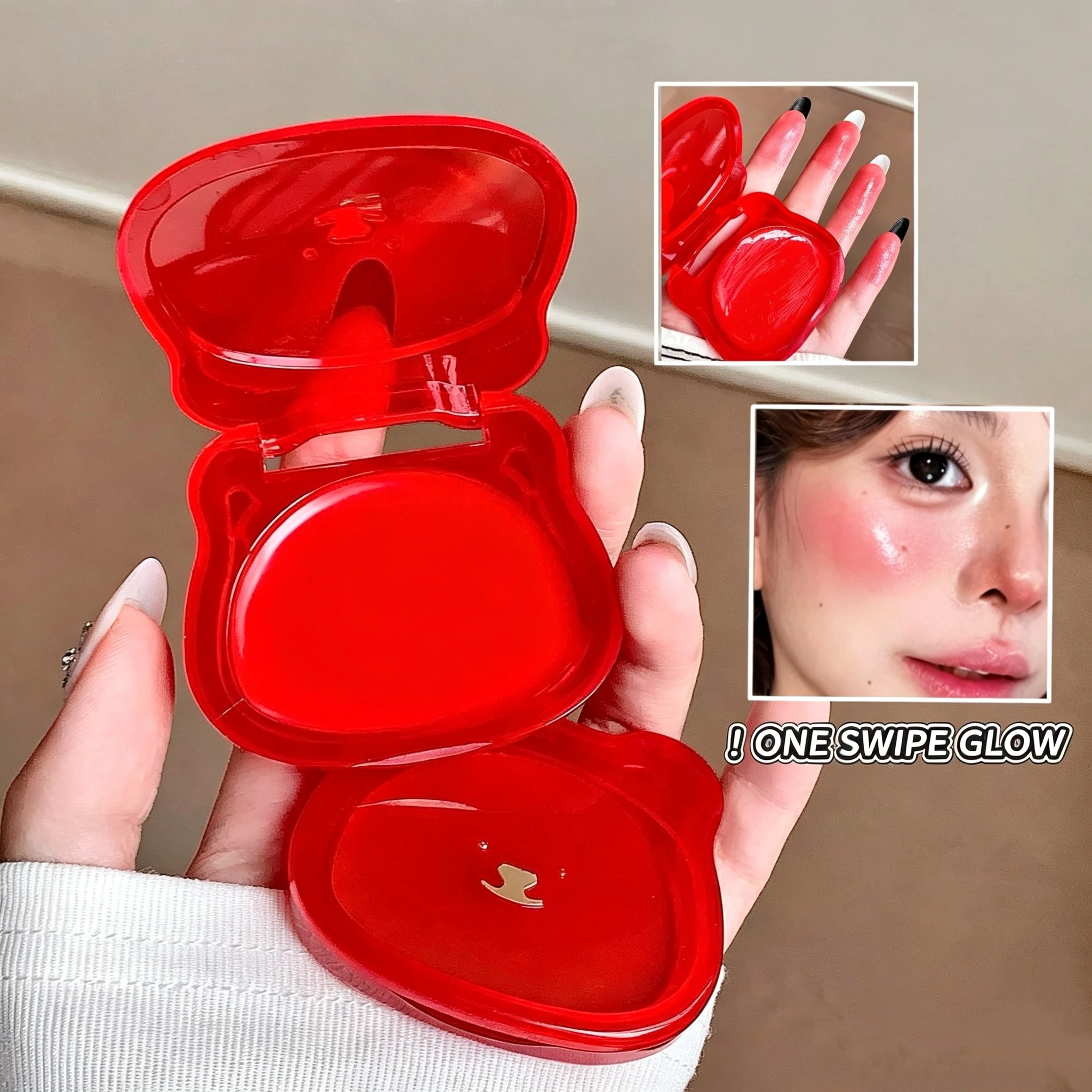 Plumping Multi Use Blush Balm Dewy Hydrating Texture Can Be Used on Lips Cheeks Natural Fresh Daily Makeup Multiple Shades