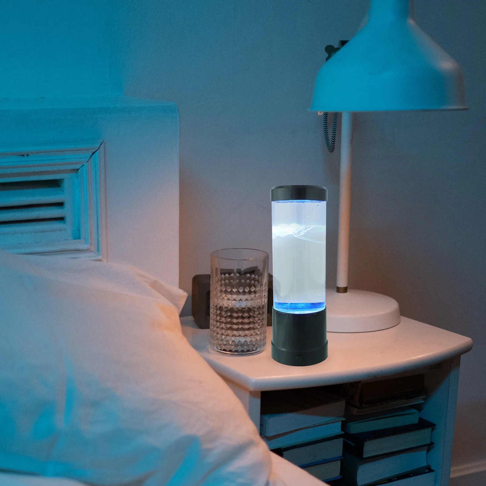 

Creative Jellyfish Night Light Sturdy Material Eye-Catching Decoration Soft Light Safe for Eyes Gift Idea Jellyfish Lamp