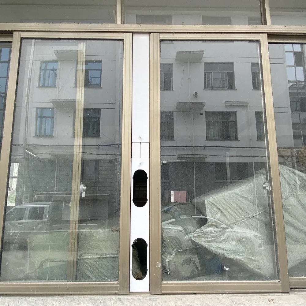 2/3/4pcs Double Hole Window Sealing Plate PVC Adjustable Height Window Slide Plate Kit with Screws Windshield