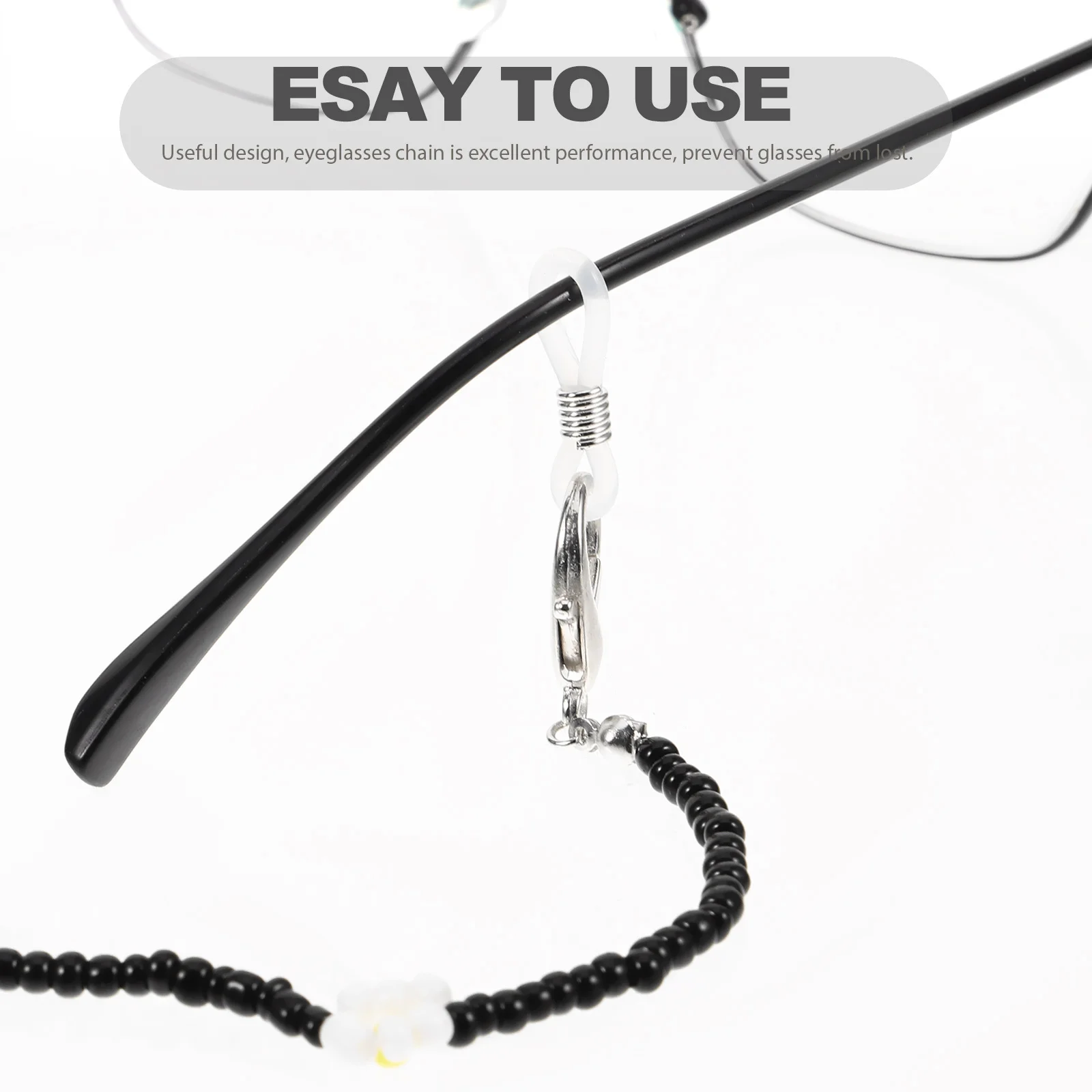 

Flower Beaded Glasses Chain Daisy Sunglasses Lanyard Eyeglass Neck Strap Glasses Holder Around Neck Mask Fixer Decorative