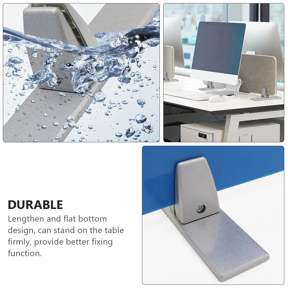 1Pcs Aluminum Alloy Table Divider Clamp Thickened Base Office Desktop Partition Clamp Privacy Baffle Clip Fixed Support