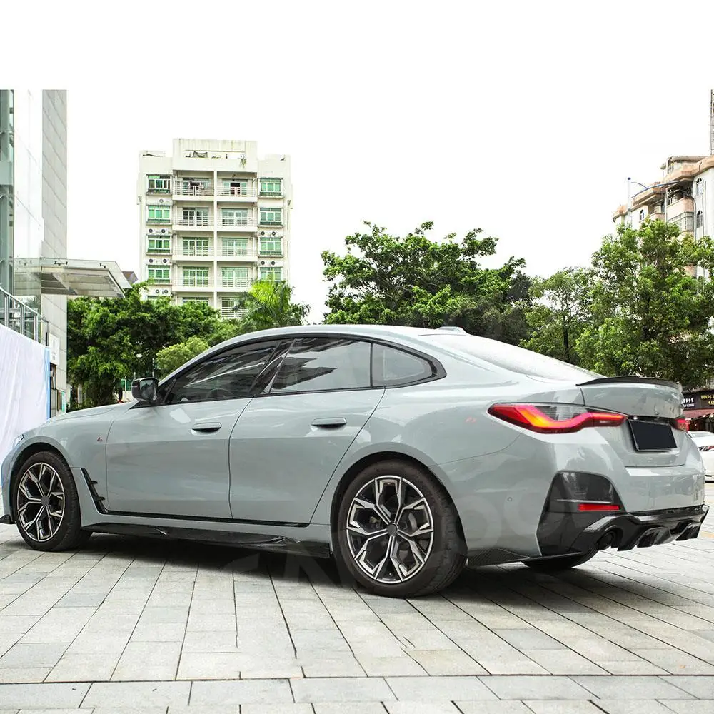 

Dry Carbon Fiber Rear Diffuser Splitters for BMW 4 Series G26 M Sport 2020+ Side Aprons Bumper Spoiler Car Styling