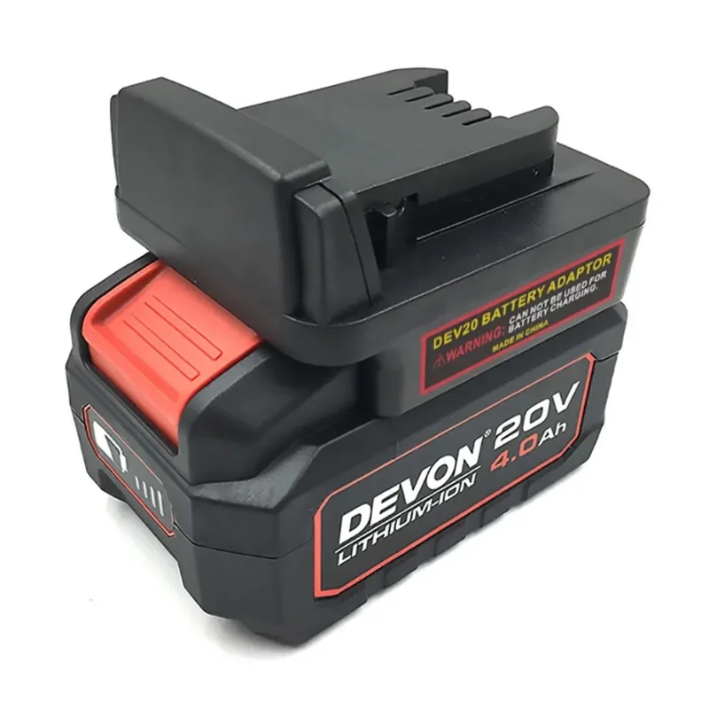 For Milwauke 18V Lithium Ion Battery Tools and Accessories for Devon 20V Li-Ion Batteries Power Tool Battery Adapter Converter