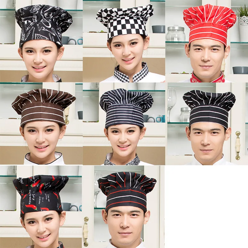 Professional Chef Hat Restaurant Kitchen Cook Hats Hotel Cafes Waiter Cap Cooking BBQ Caps Catering Services Accessories