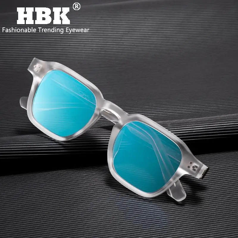 HBK Fashion Square Herren-Sonnenbrille Damen-Sonnenbrille mit Core-Einsatz-Bügel Luxusmarke Sonnenbrillen für Reisen, Strand, Party, Festival, Geschenke – Detail 2
