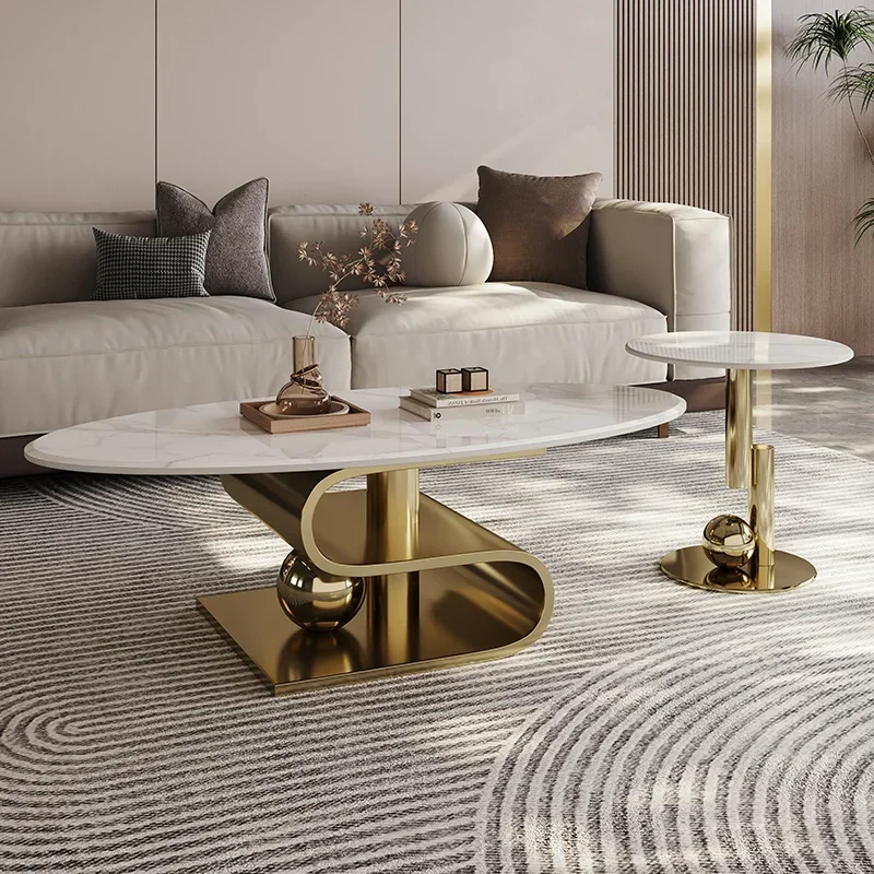 

Affordable Modern Center Console Coffee Tables Aesthetic Nordic Irregular Living Room Designer Table Basse Home Furniture