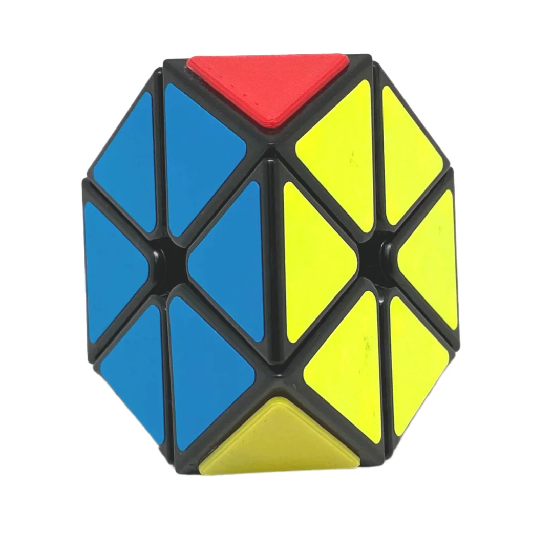 Meffert's Tetraminx Black Body Magic Speed Cube Strange Shape Puzzle Stickerless Cube Puzzle Toys