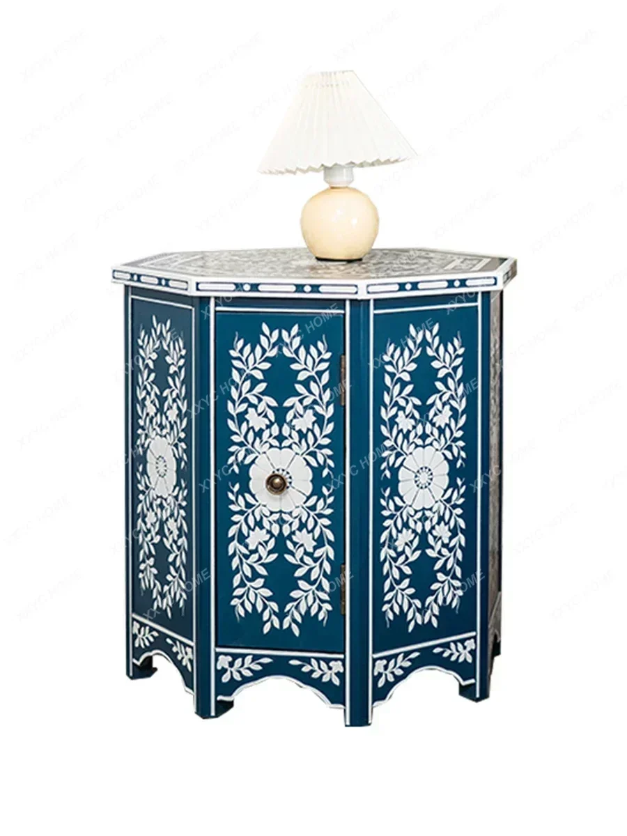 

Y1 Tibetan Style Mid-Ancient Living Room Corner Table Sofa Retro Side Table
