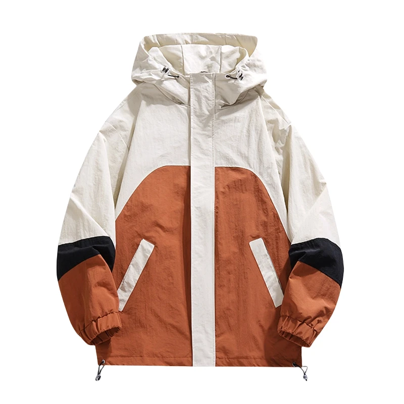 

Men's Spring Loose Jacket Casual Workwear Hooded Assault Suit Men's and Women's Multi Pocket Windproof Warm Mountaineering Suit