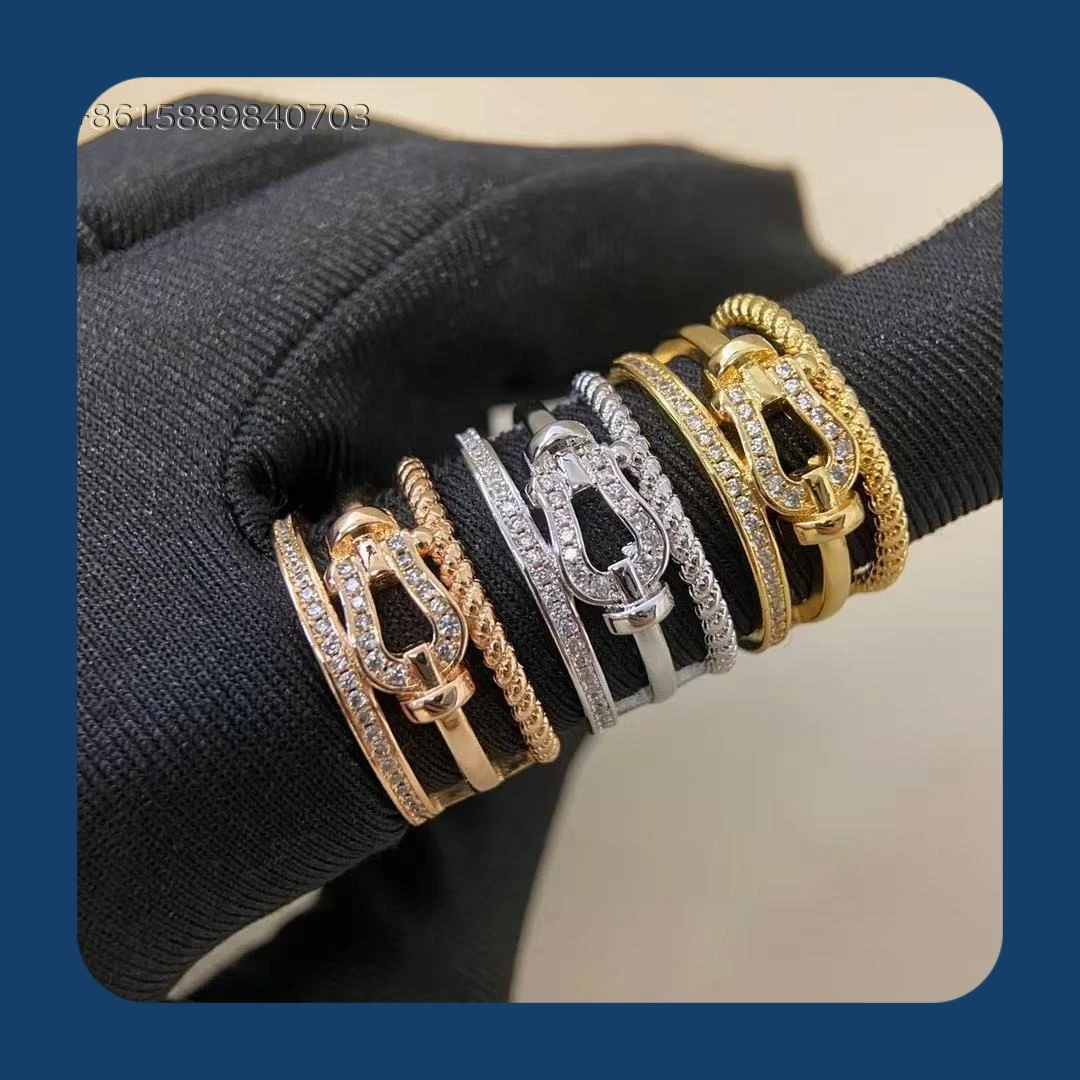 

Bestselling High-quality Hollow Horseshoe Full Diamond Ring
