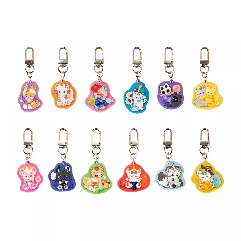 Cosmile Official INHUMAN Fabulous Beasts Animal Rabbit Acrylic Keychain Pendant Bag Accessories Anime Cosplay Cute Gift C