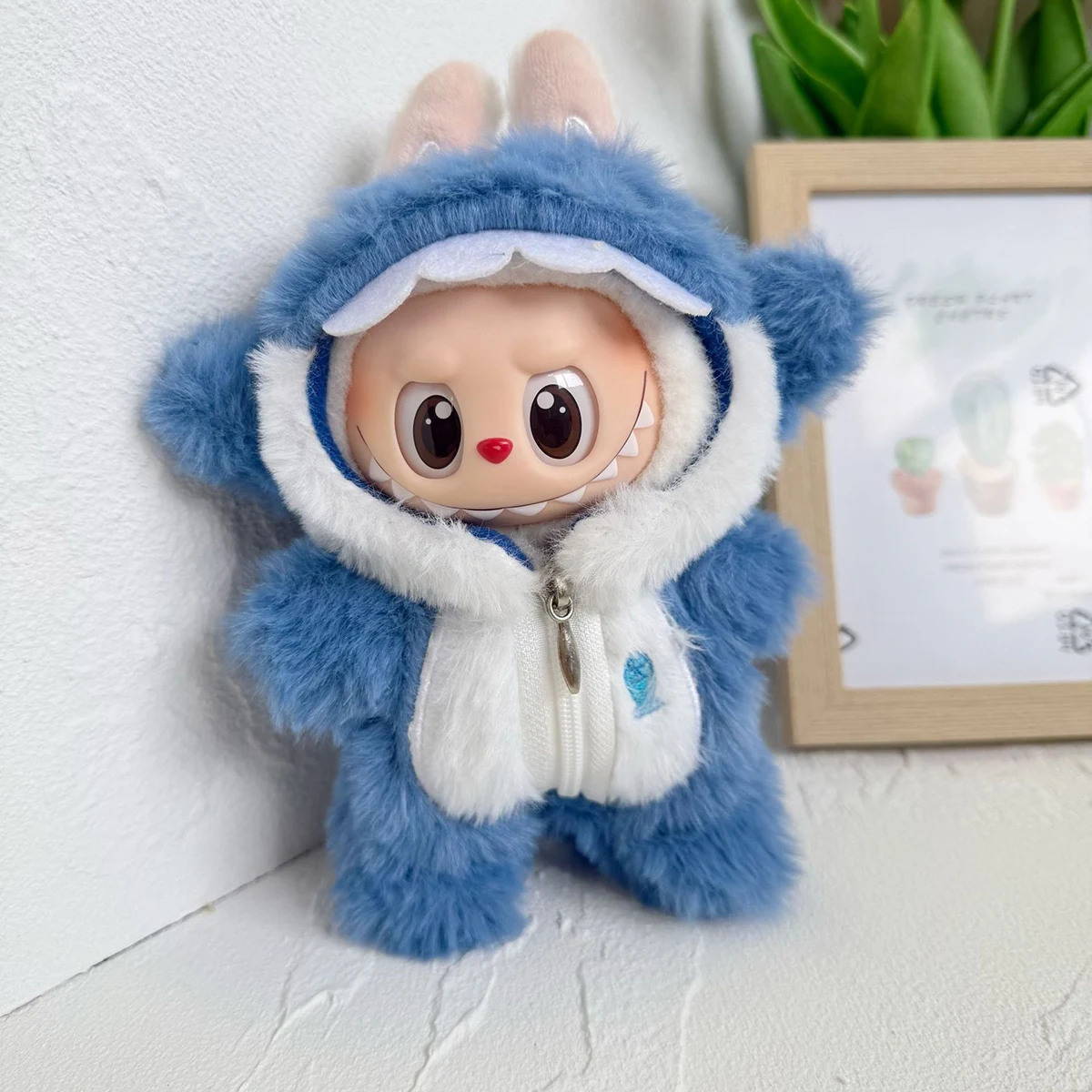 สําหรับ Labubu ตุ๊กตาเสื้อผ้า Hoodies เสื้อผ้าตุ๊กตาสี Match Hoodies ตุ๊กตาอุปกรณ์เสริมน่ารักตกแต่ง Little ผ้า