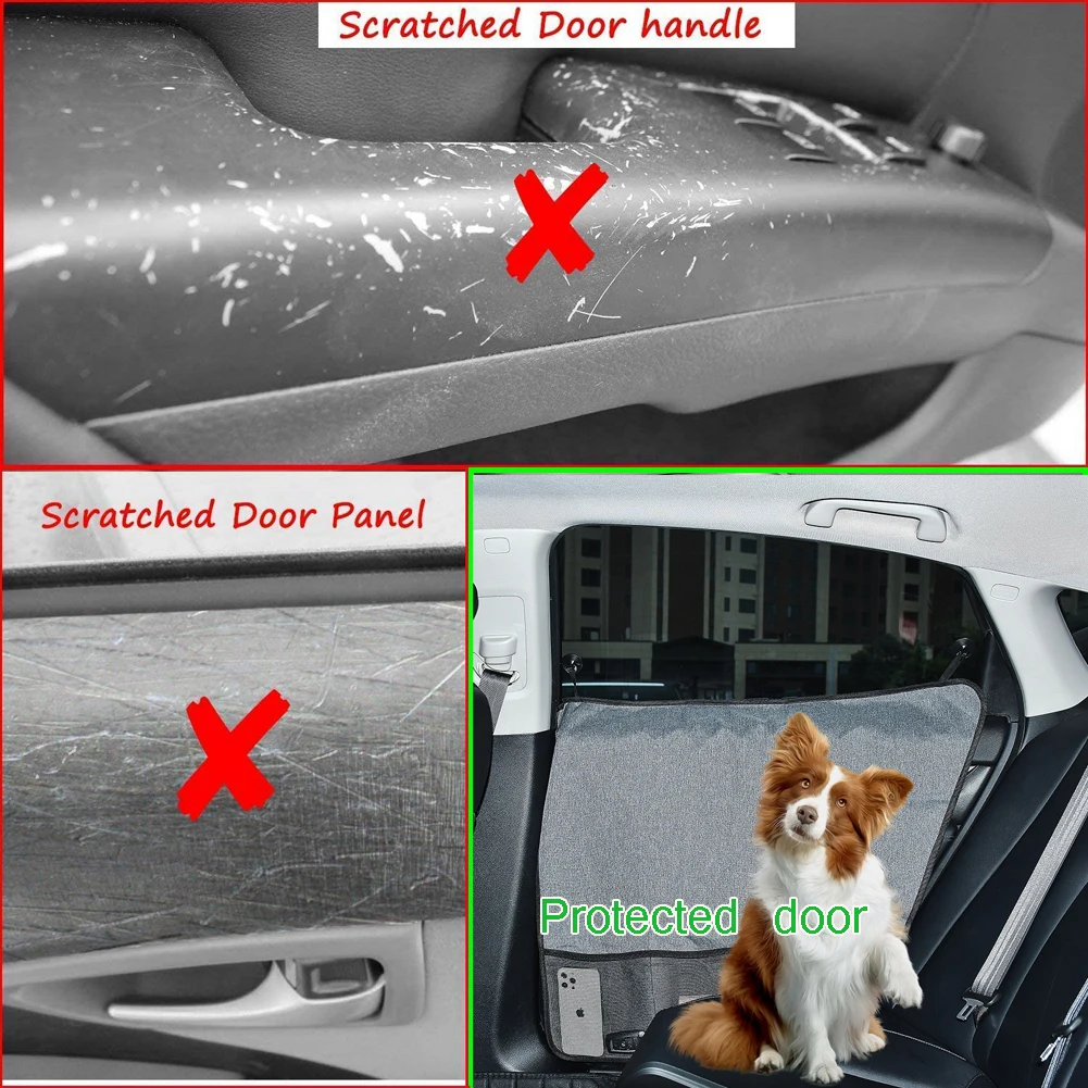 2PCS Car Anti Scratch Dirt Bite Side Door Cover Pet Bumper Anti Dirt For Scratch Dog Cat Scratch Guard Mat Accessories