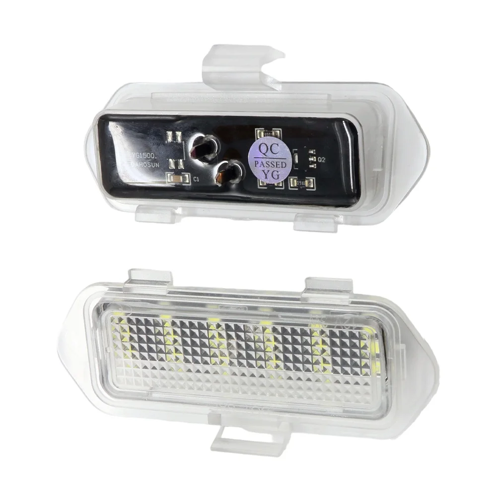 LED Side Mirror Puddle Light For2003-2006 Escalade Silverado Suburban Sierra Tahoe, White/Blue Laser Projector Welcome Lamp,