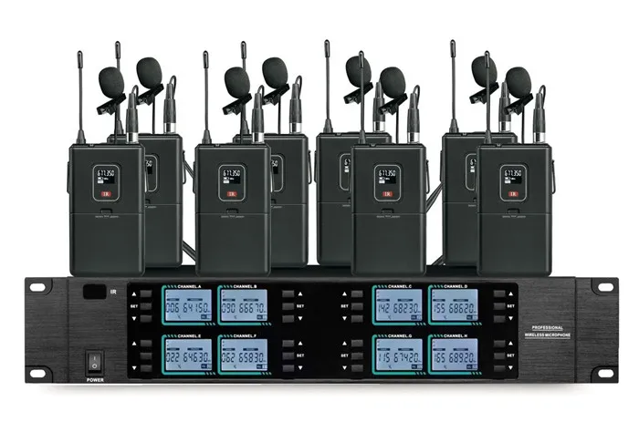 TKG 640-690MHz TK-6008 8 channels outdoor concert professional handhold headset lapel cordless uhf microphone wireless system