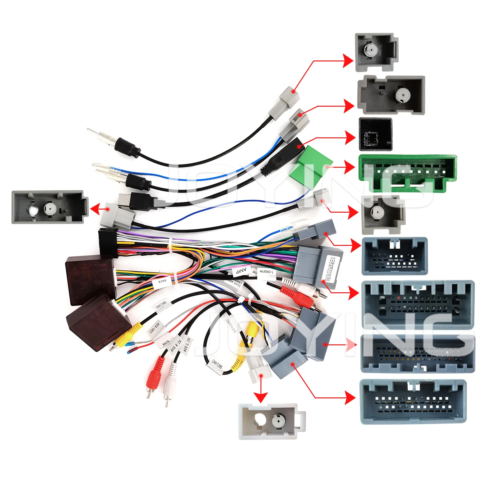 

JOYING 20 PIN Radio Power Cable Wiring For 2016-2021 Honda Civic CRV Canbus Harness Support Factory AMP