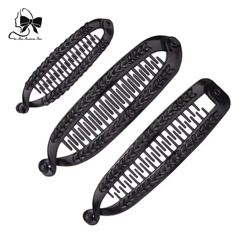 Classic Clincher Combs Clips Banana Hair Clip Women Hair- Accessories Fish Shape Ponytail Holer Claws Grips Clamp