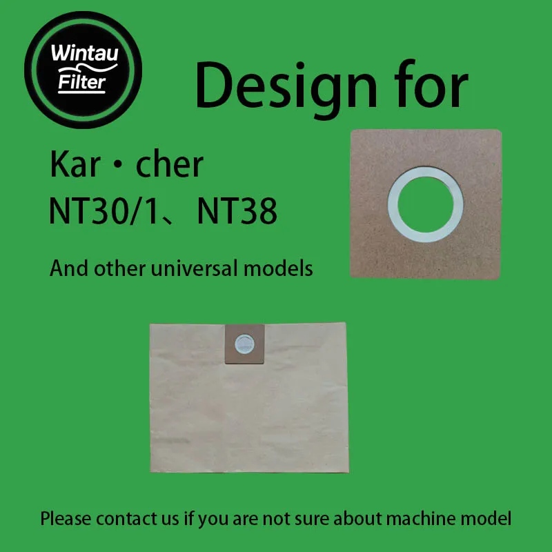 5/10 قطعة كيس ورقي للمكنسة الكهربائية كيس فلتر الغبار متوافق مع Karcher NT30/1 NT38 والنماذج العالمية الأخرى #5