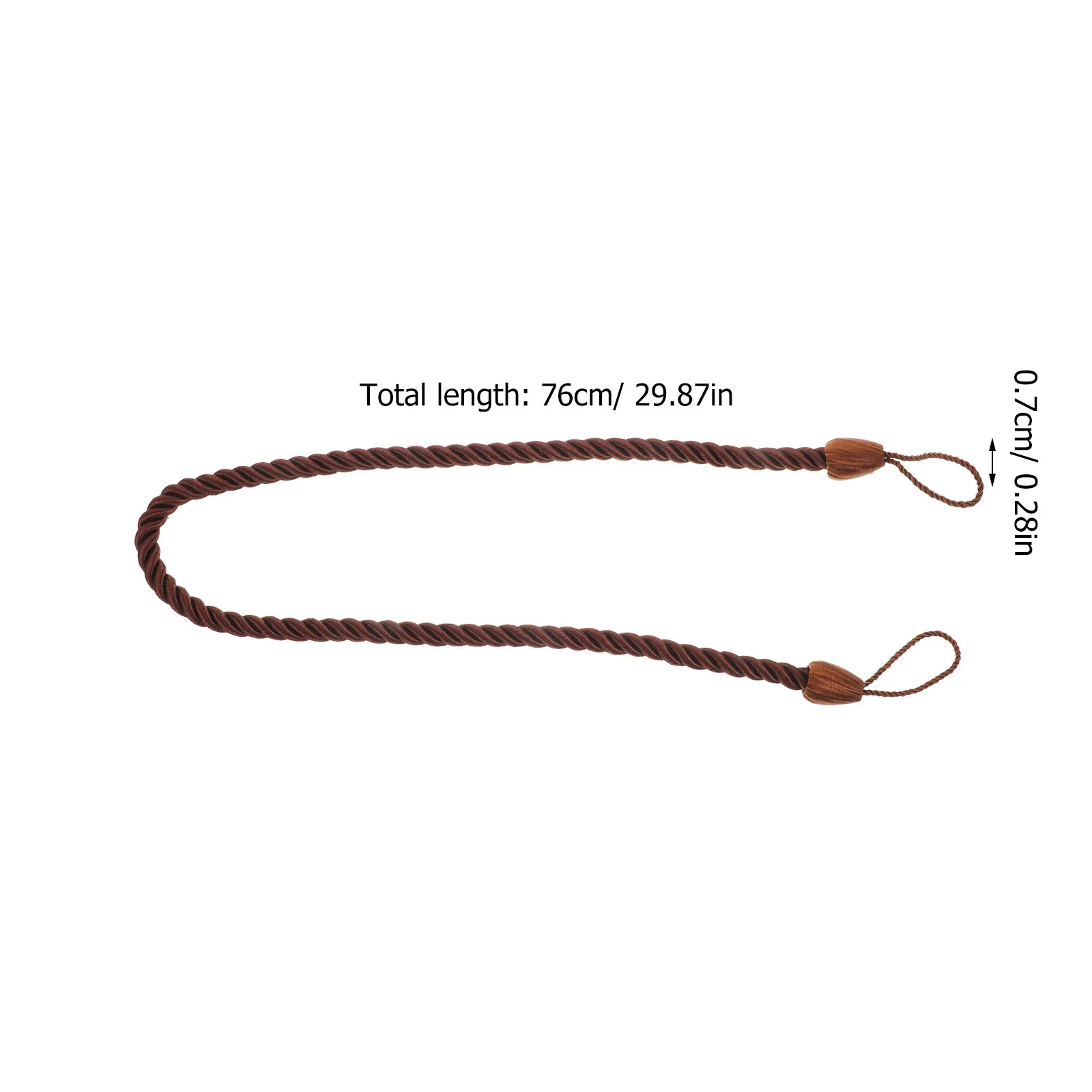 4Pcs Rope Curtain Tiebacks Rustic Style Window Curtain Holdbacks Decorative Tying Straps for Living Room Bedroom Bathroom Dining